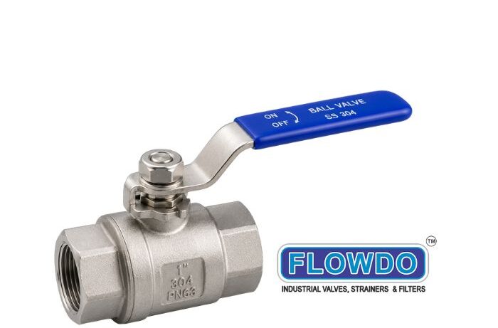 SS 304 Single PC Ball Valve Screwed End